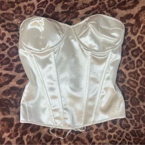 white corset (bridal or prom)